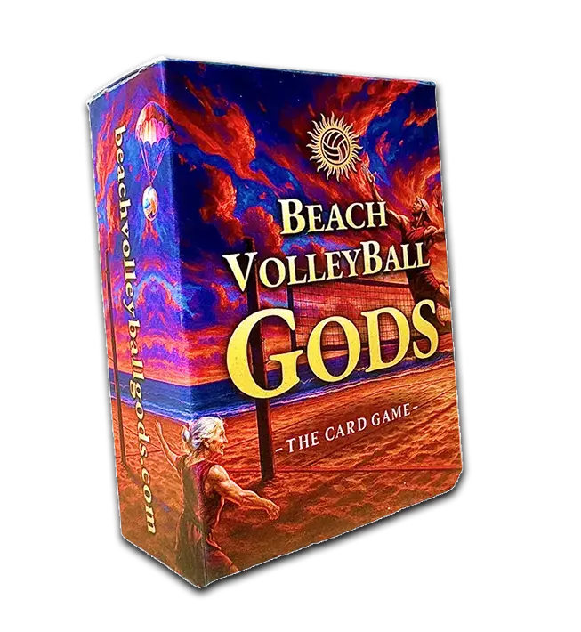 Beach Volleyball Gods card game box